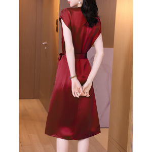 RM8698#高级感轻奢女裙2023夏季新款高端气质收腰显瘦连衣裙