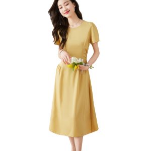 TR22449# 气质连衣裙子女夏季新款小众设计高级感收腰显瘦长裙 服装批发女装服饰货源