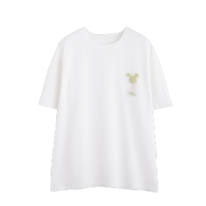 TR24148# 泡花夏季小熊刺绣插色设计POLO领短袖T恤女  服装批发女装服饰直播货源