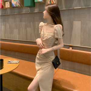 TR28293# 法式连衣裙夏季新款气质时尚设计感高级显瘦温柔小香风裙子女
