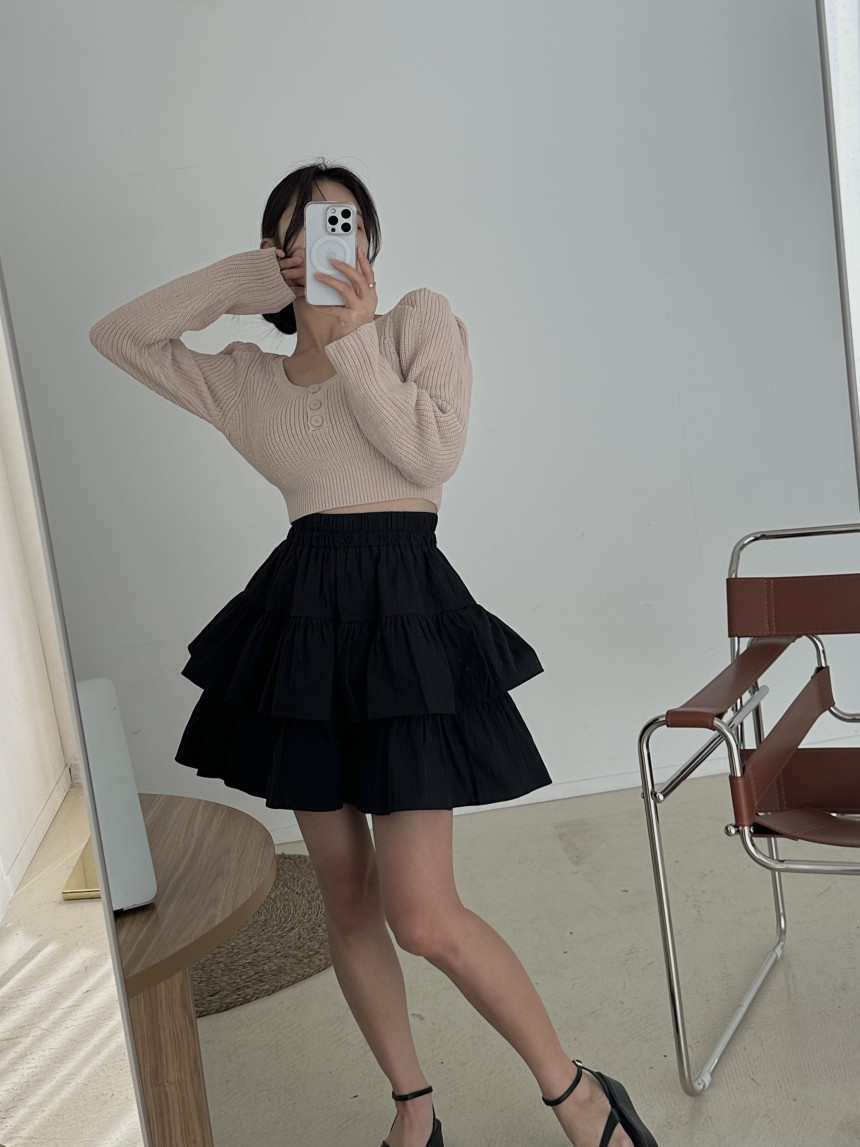 Original high-waisted sweet double-layer skirt skirt and culottes