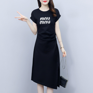 RM8067#夏装新款大码重工钉珠韩版休闲宽松时尚连衣裙