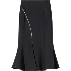 RM14044#四季半身裙女高腰修身显瘦设计感开叉包臀裙梨形身材中长裙子