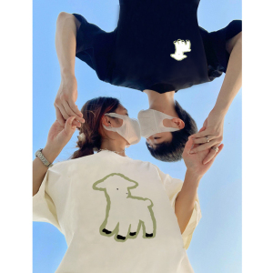 RM14401#特别不一样的情侣装夏装高级感2023新款春roora短袖t恤