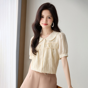RM15575#夏季新款女装短袖百搭衬衫