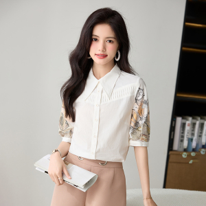 RM15576#夏季韩版女装短袖衬衫