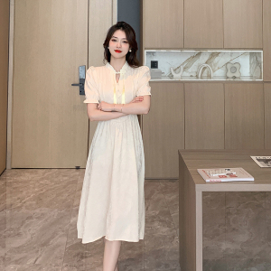 RM15736#夏季新款韩版旗袍国风改良显瘦设计感小众修身连衣裙