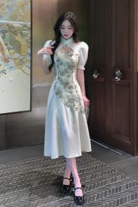 RM14910#夏季新款别致国风改良版设计感连衣裙气质旗袍裙子
