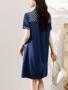 RM16579#牛仔连衣裙夏季女装新款a字纯棉衬衫裙子