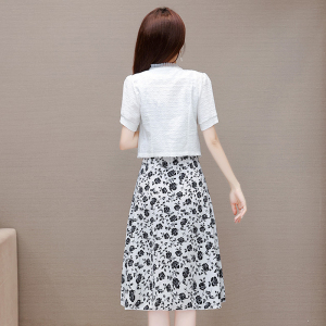 TR42769# 小个子穿搭连衣裙两件套夏装新品短袖高级显瘦遮肉中长裙服装批发女装批发服饰货源