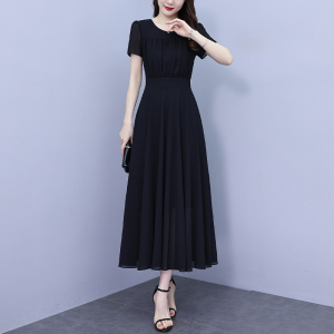 RM19380#雪纺连衣裙女2023新款大码气质妈妈高端奢华国际品牌中长款裙子夏