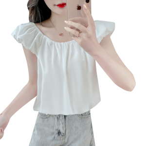RM12552#夏季新款时尚小清新甜美飞飞袖娃娃衫上衣女