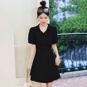 RM12296#连衣裙2023女新款夏季收腰显瘦别致设计感通勤气质裙子