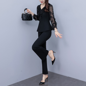 RM21386#时尚大码女装2023小香风两件套优雅气质时尚气质减龄收腰显瘦套装