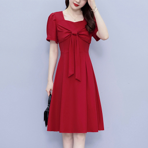 RM9394#夏季新款时尚连衣裙女小个子气质显瘦洋气减龄收腰中长裙