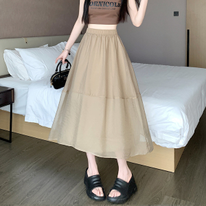 RM10736#夏季新款显瘦高级感网纱裙设计感小众A字纱裙小个子半身裙女