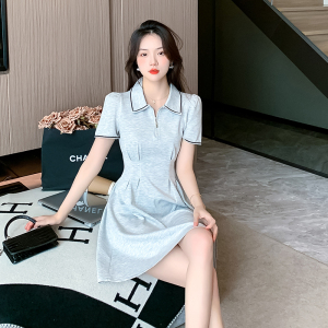 RM16085#夏季新款poIo时尚百搭收腰显瘦休闲连衣裙