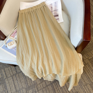 RM11325#大码女装2023夏季新款设计感高腰显瘦中长款不规则A字半身裙