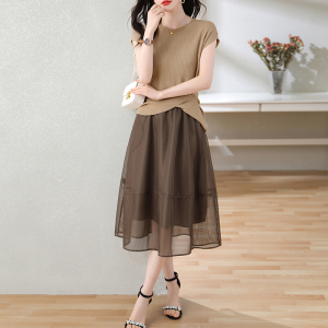 RM12544#连衣裙两件套女夏2023新款气质高级感减龄显瘦套装套裙子