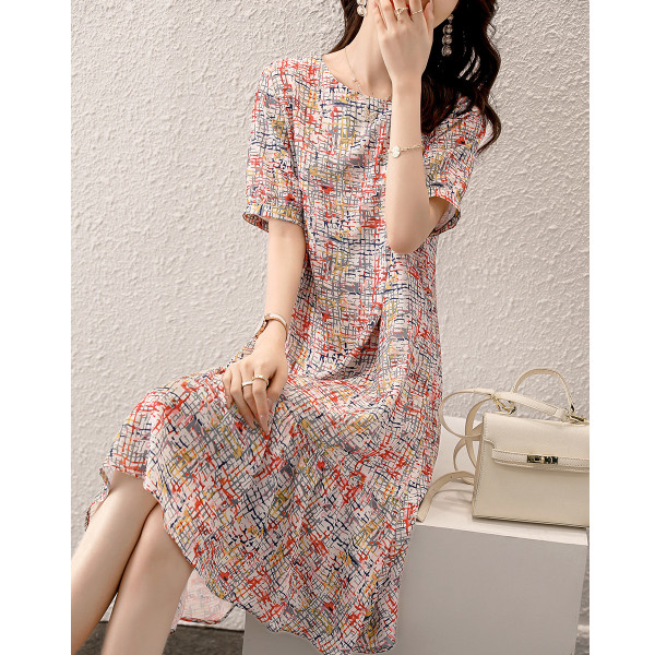 RM13333#镂空蕾丝&小香风2023夏季新款时尚简约优雅气质连衣裙