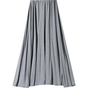 RM10272#莫代尔半身裙女夏季2023新款松紧高腰中长款垂感a字大摆长裙