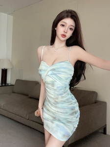 Slim fitting mesh sexy dress
