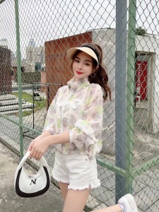RM10452#小香风奶系穿搭独特超好看减龄白色提花防晒服薄外套女装2023新款