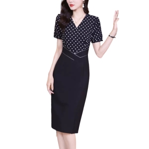 RM11506#裙子女夏季高级感包臀裙气质时尚拼接显瘦法式连衣裙2023新款女