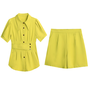RM11255#夏装2023时尚女装气质两件套女神洋气减龄衬衣短裤套装