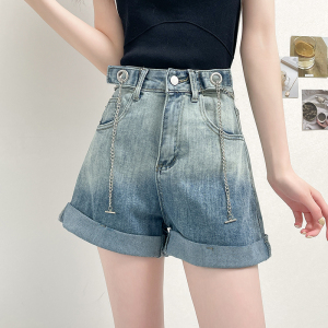 RM18179#新款时尚大码女装个性夏装牛仔裤