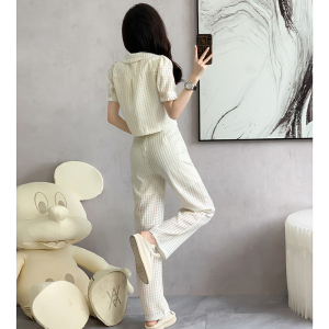 RM11207#小香风套装2023夏季新款女装气质高级感时尚显瘦两件套