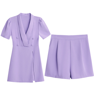 RM11256#夏装2023时尚女装气质两件套女神洋气减龄衬衣短裤套装