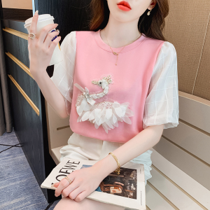 TR28451# 短袖T恤女夏装韩版减龄百搭上衣 服装批发女装批发服饰货源