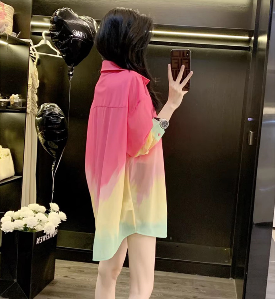 RM11779#衬衫上衣女2023新款设计感小众高级感衬衣女款防晒外套