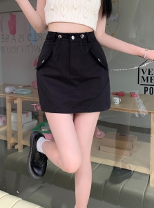 RM14577#夏季低腰抽绳收腰显瘦半身裙女防走光运动百搭工装短裙