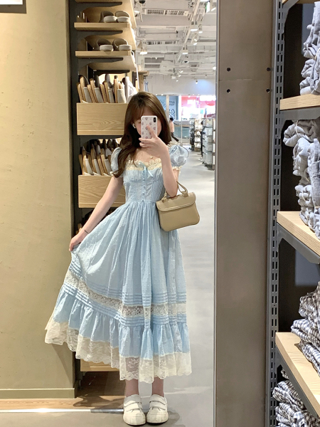 RY1557#法式甜美公主系少女感连衣裙
