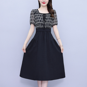 TR30564# 夏季新款时尚洋气显瘦韩版中长款连衣裙