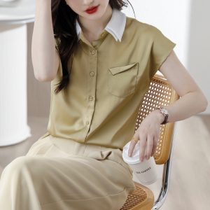 RM12625#时尚短袖衬衫女2023年夏季新款知性优雅气质职业通勤上衣