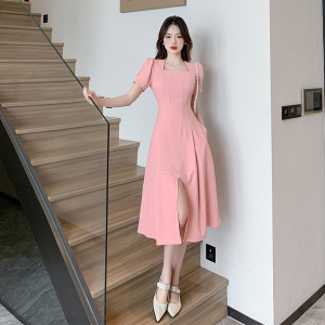 TR35859# 新款韩版时尚百搭收腰显瘦洋气今年流行的修身连衣裙 服装批发女装服饰货源