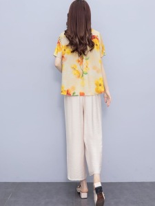 RM12780#职业套装女2023新款夏装搭配一整套通勤微胖阔太太两件套干练气质