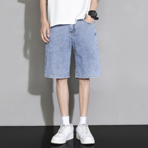 RM14602#夏季短款五分裤男士牛仔短款青年时尚休闲中裤直筒牛仔五分裤