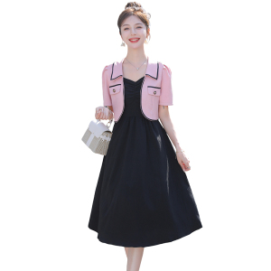 RM20091#小香风西装裙连衣裙女夏新款茶歇法式高级感气质两件套