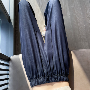 RM13128#天丝牛仔裤女2023夏季薄款高腰垂感休闲裤直筒宽松冰丝阔腿裤