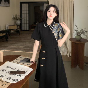 RM13702#大码女装2023国风改良版汉服夏季常汉元素古风设计感连衣裙古装裙