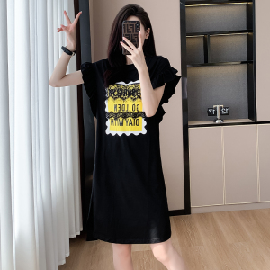 RM14426#中长款T恤裙字母不会侵权，是我家开发的版
