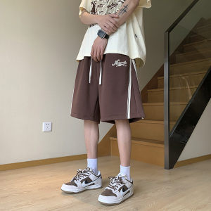 RM14607#美式高街短裤男夏季薄款250克重磅潮五分休闲中裤宽松运动裤