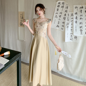 RM23942#新中式旗袍连衣裙2023夏季新款汉元素国风女装旗袍绝美裙子