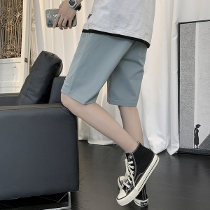 RM14617#短裤男士夏季薄款新款冰丝中裤宽松休闲运动裤衩休闲沙滩裤子