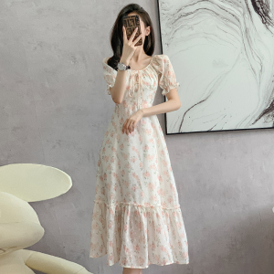 RM15327#法式温柔度假风碎花连衣裙女夏季新款雪纺裙子仙女超仙森系