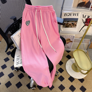 RM16885#纯棉后包领时尚运动套装女短款polo衫长裤两件套女